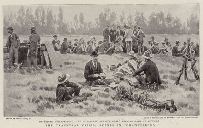 Kryzys Transwalu, Sceny w Johannesburgu autorstwa Frank Dadd